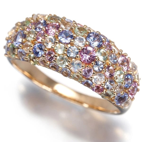 RING TANZANITE SAPPHIRE 18K RG (1 of 3)