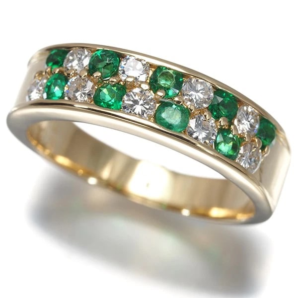 MIKIMOTO RING EMERALD 18K 750 YELLOW GOLD: Mikimoto Ring Emerald 18K 750 Yellow Gold Brand: MIKIMOTO Type/Style: Ring Material: 18K / 750 / Yellow Gold, Main Stone Natural Color: Yellow Gold Size: US5.75-6 Accessories: None Accesso
