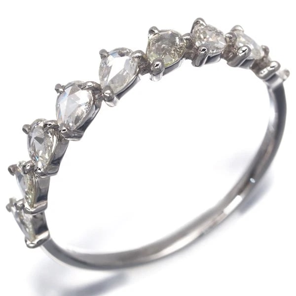 ROSE-CUT DIAMOND RING 950 PLATINUM - 3