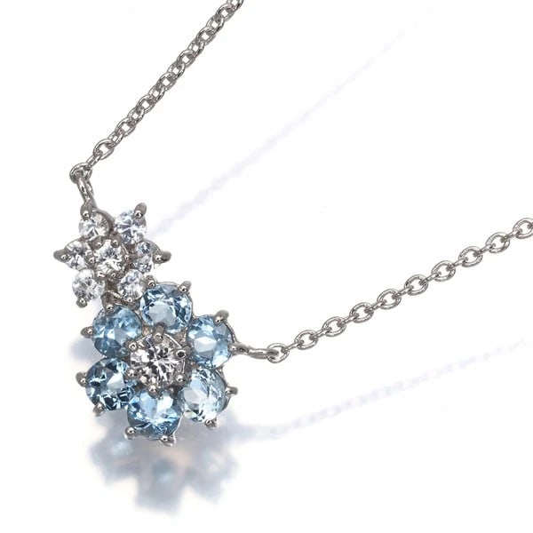 VENDOME NECKLACE AQUAMARINE 900 850 PLATINUM: VENDOME Necklace Aquamarine 900 850 Platinum Brand: VENDOME Type/Style: Necklace Material: 900/ 850 /Platinum, Main Stone Natural Color: Silver Size: Necklace length: 36 / 40cm Pendant size: 8.0 x 12.