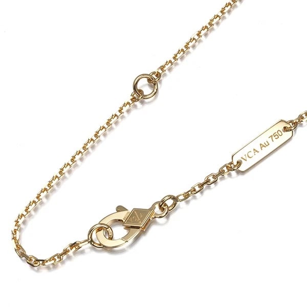 VAN CLEEF & ARPELS NECKLACE 18K 750 YELLOW GOLD: Van Cleef & Arpels Necklace 18K 750 Yellow Gold Brand: Van Cleef & Arpels Type/Style: Necklace Material: 18K/ 750 Yellow Gold, Color: Yellow Gold Size: Necklace length: 38 / 42cm Necklace width: 1.3mm