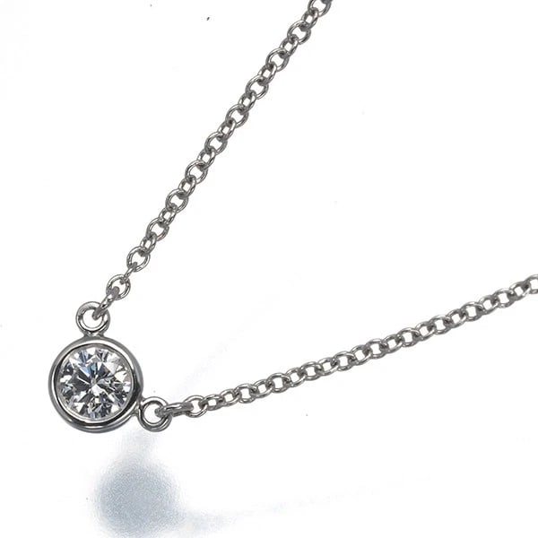 TIFFANY&CO. NECKLACE DIAMOND PT 950: Tiffany&Co. Necklace Diamond Pt 950 Brand: Tiffany & Co. Type/Style: Necklace Material: 950 / Platinum, Main Stone Natural Color: Silver Size: Necklace length: 40cm Pendant size: Diameter 4.5mm Ac