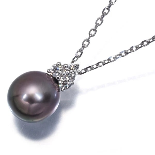 MIKIMOTO NECKLACE DIAMOND 18K 750 WHITE GOLD: Mikimoto Necklace Diamond 18K 750 White Gold Brand: MIKIMOTO Type/Style: Necklace Material: 18K / 750 / White Gold, Main Stone Cultured Color: White Gold Size: Necklace length: 40cm Total length of