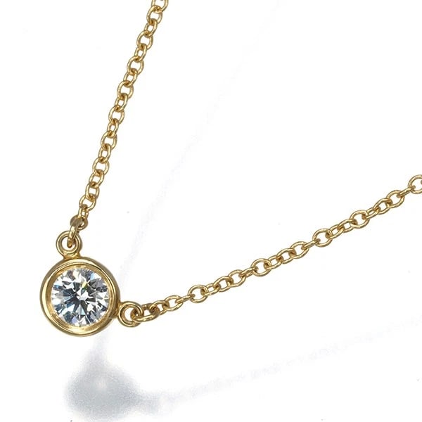 TIFFANY&CO. NECKLACE DIAMOND 18K YG: Tiffany&Co. Necklace Diamond 18K YG Brand: Tiffany & Co. Type/Style: Necklace Material: 18K / 750 / Yellow Gold, Main Stone Natural Color: Yellow Gold Size: Necklace length: 41cm Accessories: None