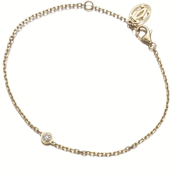 CARTIER BRACELET DIAMOND 18K 750 YELLOW GOLD: Cartier Bracelet Diamond 18K 750 Yellow Gold Brand: Cartier Type/Style: Bracelet Material: 18K / 750 / Yellow Gold, Main Stone Natural Color: Yellow Gold Size: Inner circumference: 16 / 18cm Design