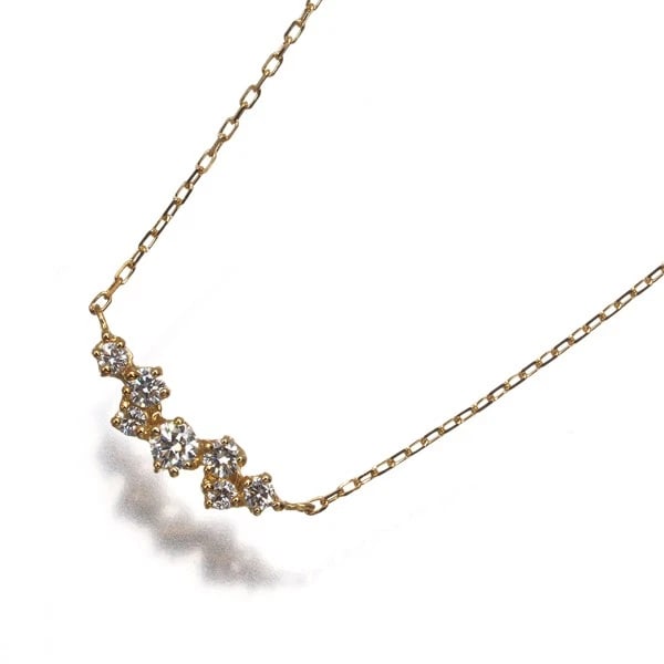 AHKAH NECKLACE DIAMOND 18K 750 YELLOW GOLD: AHKAH Necklace Diamond 18K 750 Yellow Gold Brand: AHKAH Type/Style: Necklace Material: 18K / 750 / Yellow Gold, Main Stone Natural Color: Yellow Gold Size: Necklace length: 37 / 40cm Pendant size: