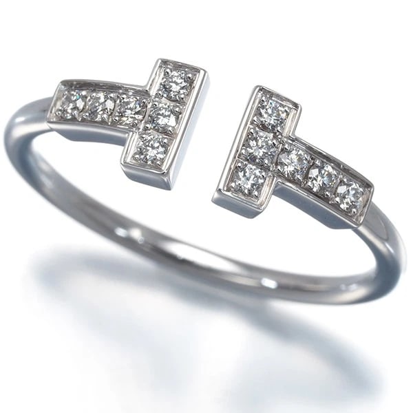 TIFFANY&CO. RING DIAMOND 18K 750 WHITE GOLD: Tiffany&Co. Ring Diamond 18K 750 White Gold Brand: Tiffany & Co. Type/Style: Ring Material: 18K / 750 / White Gold, Main Stone Natural Color: White Gold Size: US6.75-7 Accessories: None Accessories