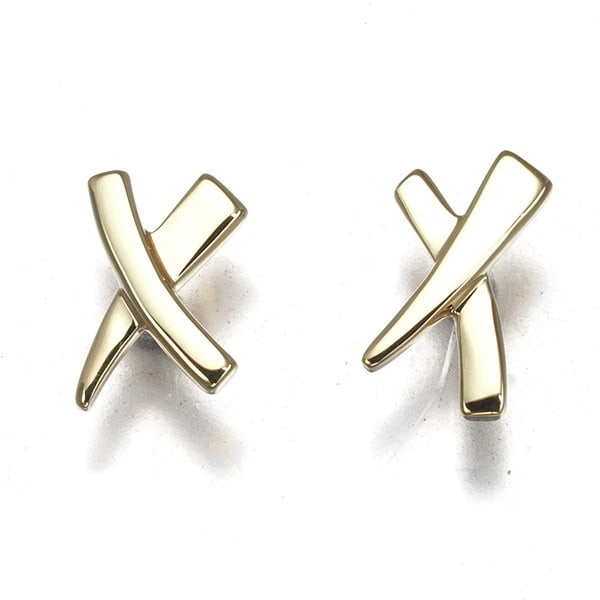 TIFFANY&CO. EARRINGS 18K 750 YELLOW GOLD: Tiffany&Co. Earrings 18K 750 Yellow Gold Brand: Tiffany & Co. Type/Style: Earring Material: 18K / 750 / Yellow Gold, Color: Yellow Gold Size: Design size: 8.0 x 5.5mm Accessories: None Accessories