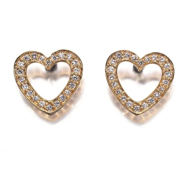 TIFFANY&CO. EARRINGS DIAMOND 18K 750 ROSE GOLD: Tiffany&Co. Earrings Diamond 18K 750 Rose Gold Brand: Tiffany & Co. Type/Style: Earring Material: 18K / 750 / Rose Gold, Main Stone Natural Color: Rose Gold Size: Design size: 8.6 x 9.4mm