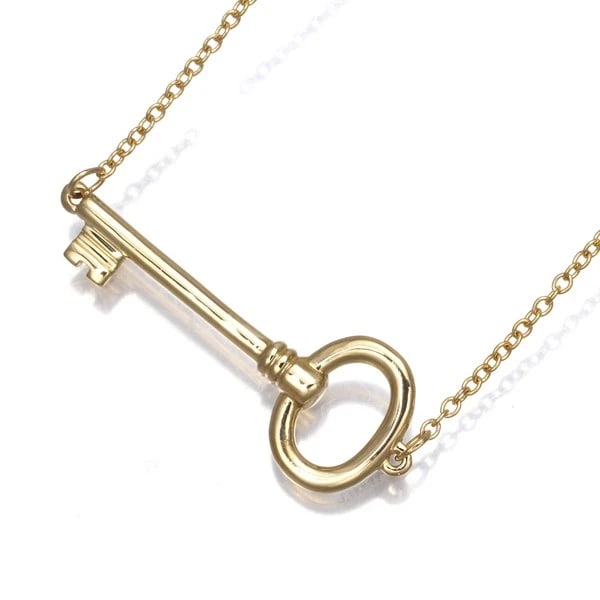 TIFFANY&CO. NECKLACE 18K 750 YELLOW GOLD: Tiffany&Co. Necklace 18K 750 Yellow Gold Brand: Tiffany & Co. Type/Style: Necklace Material: 18K/ 750 Yellow Gold, Color: Yellow Gold Size: Necklace length: 40cm Pendant size: 9.4 x 25.0mm