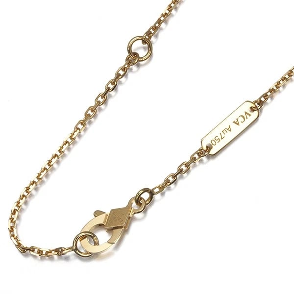 VAN CLEEF & ARPELS CHAIN NECKLACE 18K 750 YELLOW GOLD: Van Cleef & Arpels Chain Necklace 18K 750 Yellow Gold Brand: Van Cleef & Arpels Type/Style: Necklace Material: 18K 750 Yellow Gold, Color: Yellow Gold Size: Necklace length: 42 / 47cm Necklace width: 