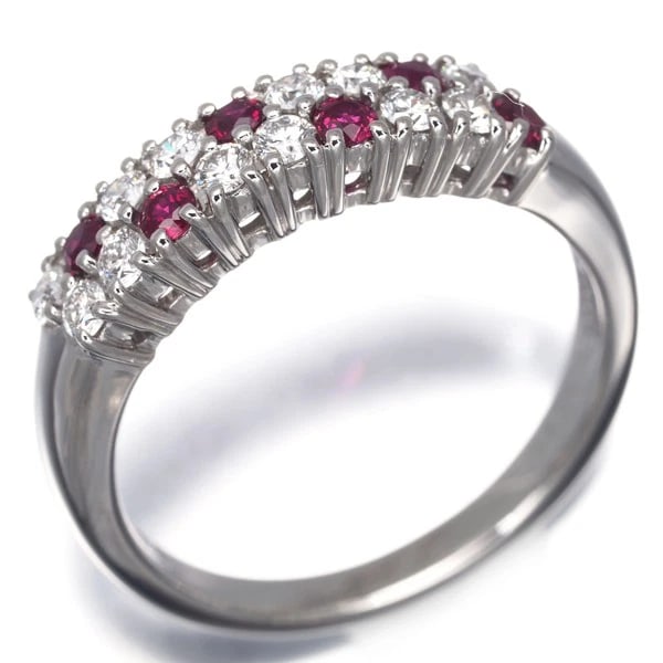 MIKIMOTO RING RUBY 950 PLATINUM - 3
