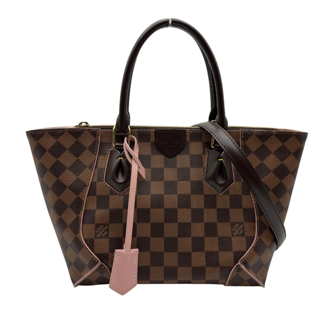 LOUIS VUITTON KAISATOTO SHOULDER BAG: LOUIS VUITTON Kaisatoto Shoulder Bag Brand: LOUIS VUITTON Type/Style: Shoulder Bag Material: Damier/Leather Color: pink Size: W9.1 x H7.9x D4.7inch Shoulder:41.3inch Accessories: None Accessories