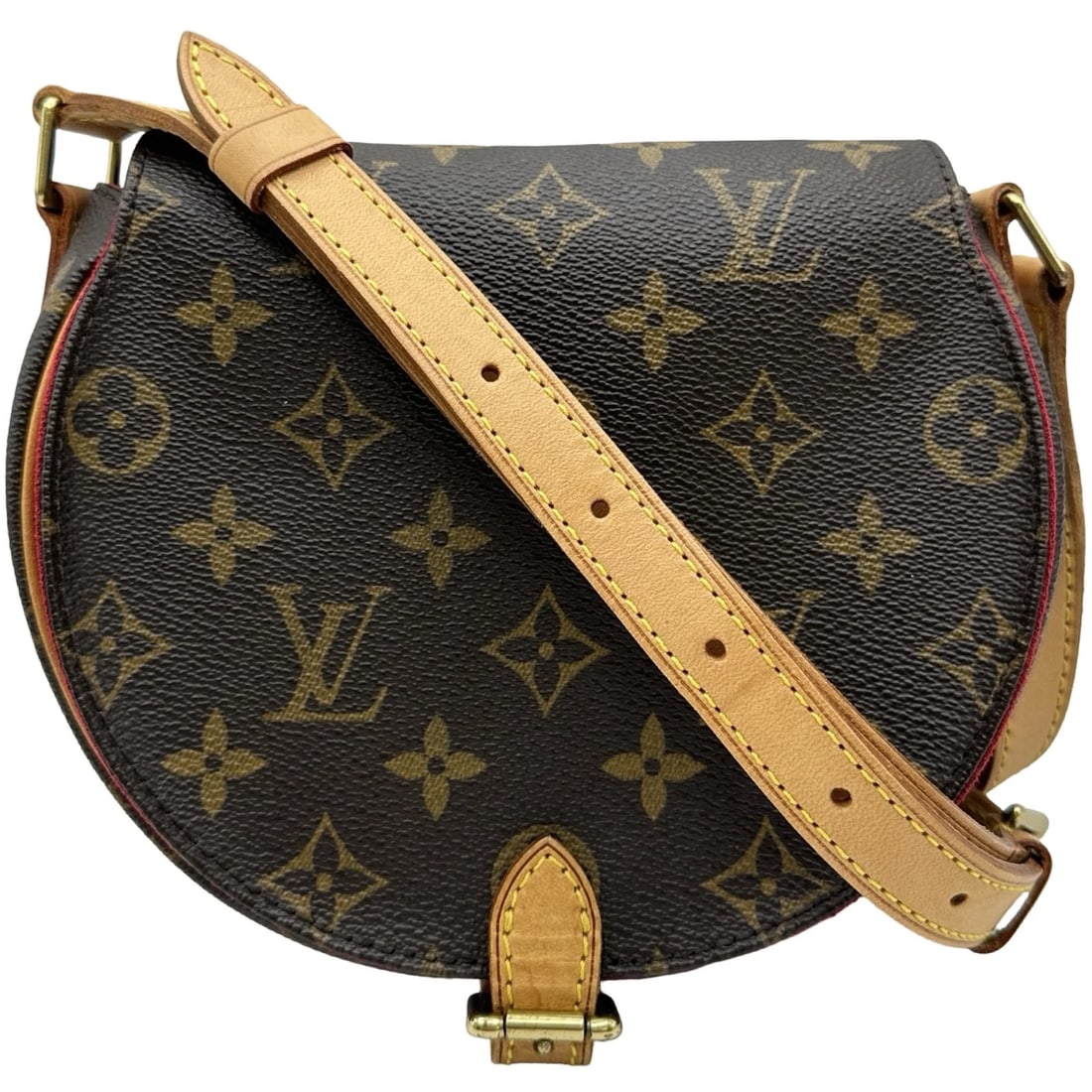 LOUIS VUITTON TAMBURAN SHOULDER BAG: LOUIS VUITTON Tamburan Shoulder Bag Brand: LOUIS VUITTON Type/Style: Shoulder Bag Material: Monogram canvas Color: Brown Size: W7.1 x H6.3x D3.1inch Shoulder:39.4inch Accessories: None Accessories