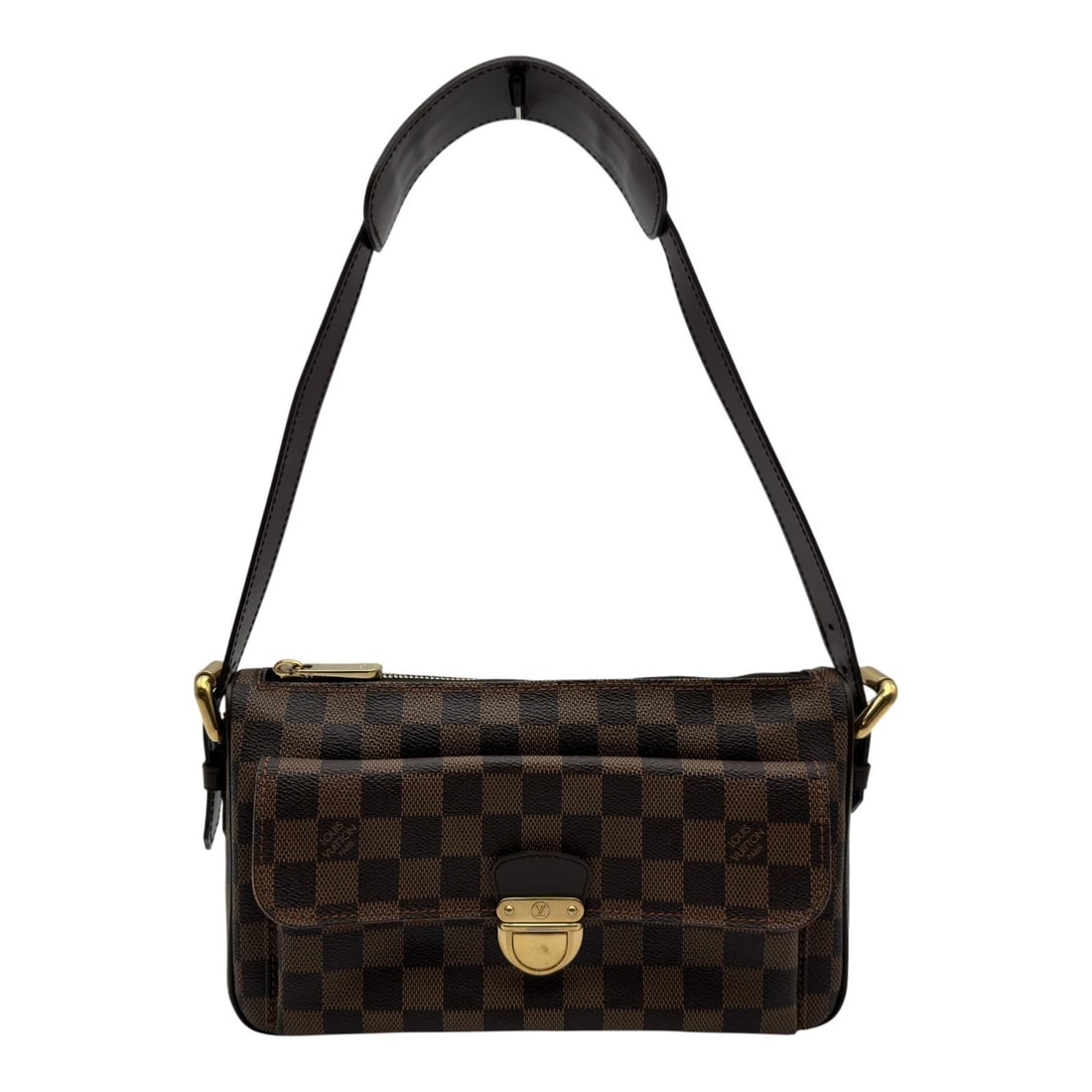 LOUIS VUITTON RAVELLO SHOULDER BAG: LOUIS VUITTON Ravello Shoulder Bag Brand: LOUIS VUITTON Type/Style: Shoulder Bag Material: Damier/Leather Color: Brown Size: W9.8 x H5.9x D3.0inch Shoulder:19.7inch Accessories: None Acces