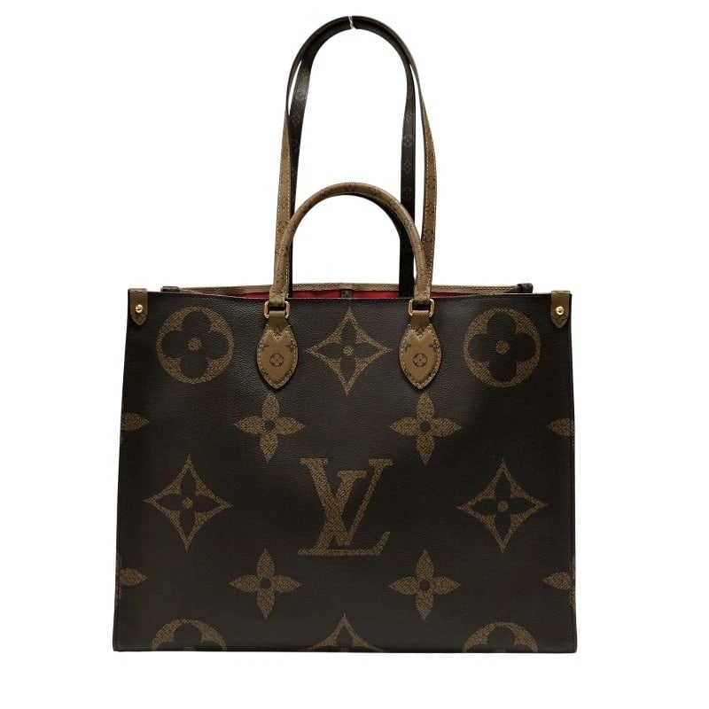 LOUIS VUITTON ON-THE-GO GM TOTE BAG: LOUIS VUITTON On-the-go GM Tote Bag Brand: LOUIS VUITTON Type/Style: Tote Bag Material: monogram giant reverse Color: Brown Size: W15.7 x H12.6x D6.5inch Accessories: None Accessories Noti