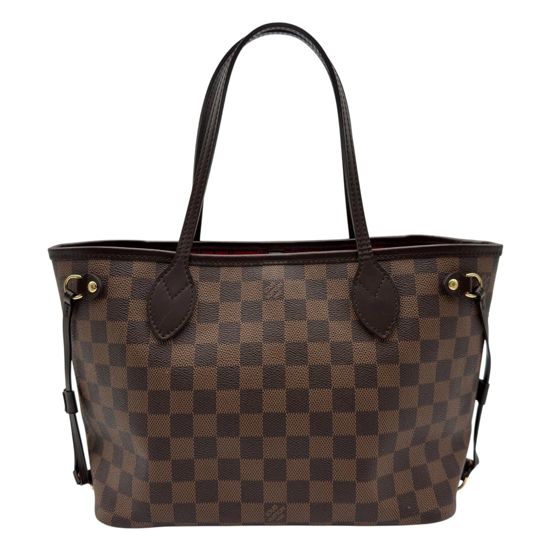 LOUIS VUITTON NEVER FULL PM TOTE BAG: LOUIS VUITTON Never full PM Tote Bag Brand: LOUIS VUITTON Type/Style: Tote Bag Material: Damier/Leather Color: Brown Size: W11.0 x H8.5x D4.9inch Accessories: None Accessories Notice: When