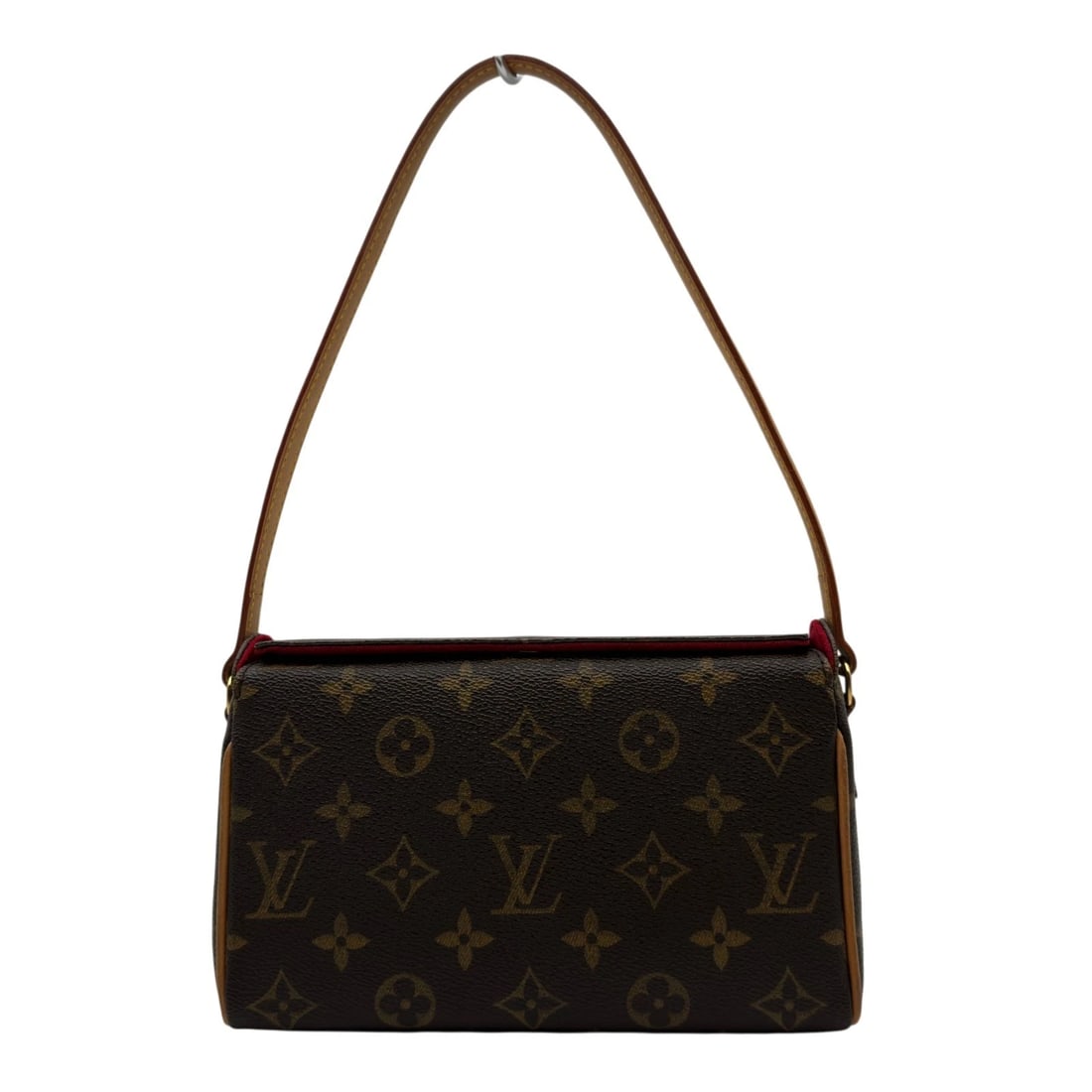 LOUIS VUITTON RECITAL HANDBAG: LOUIS VUITTON Recital Handbag Brand: LOUIS VUITTON Type/Style: Handbag Material: monogram/leather Color: Brown Size: W7.9 x H5.1x D2.4inch Accessories: None Accessories Notice: When purchasing