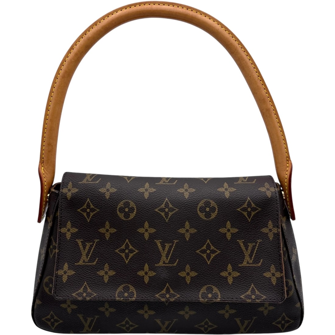 LOUIS VUITTON MINI LOOPING HANDBAG: LOUIS VUITTON Mini looping Handbag Brand: LOUIS VUITTON Type/Style: Handbag Material: Monogram canvas Color: Brown Size: W11.0 x H6.7x D3.5inch Accessories: None Accessories Notice: When p