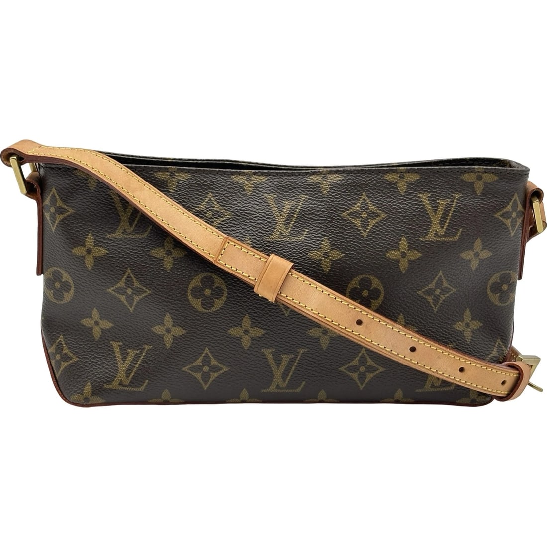LOUIS VUITTON TROTTER SHOULDER BAG: LOUIS VUITTON Trotter Shoulder Bag Brand: LOUIS VUITTON Type/Style: Shoulder Bag Material: Monogram Color: Brown Size: W10.2 x H4.9x D2.8inch Shoulder:37.4inch Accessories: None Accessorie