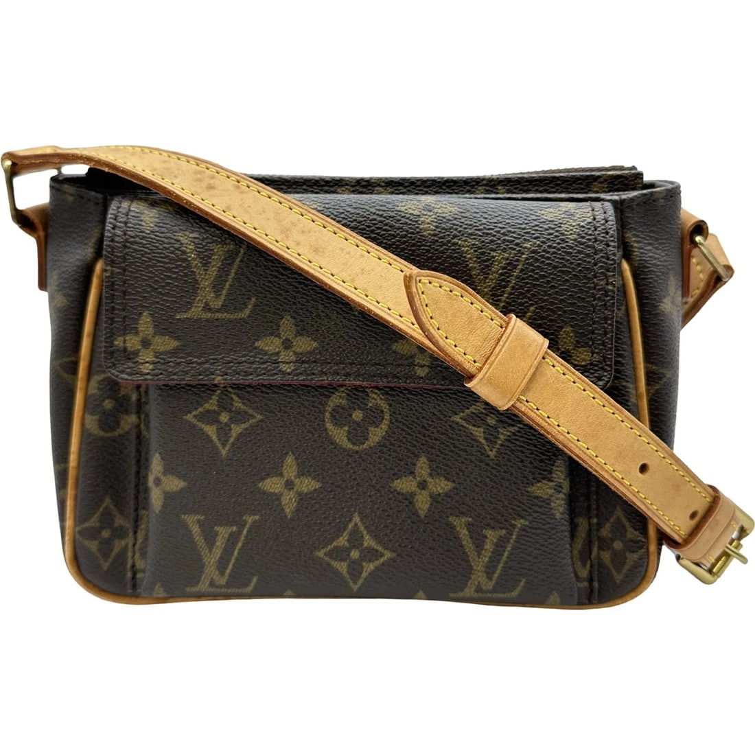 LOUIS VUITTON VIVASITE PM SHOULDER BAG: LOUIS VUITTON Vivasite PM Shoulder Bag Brand: LOUIS VUITTON Type/Style: Shoulder Bag Material: Monogram Color: Brown Size: W7.1 x H5.1x D3.5inch Shoulder:42.5inch Accessories: None Accesso