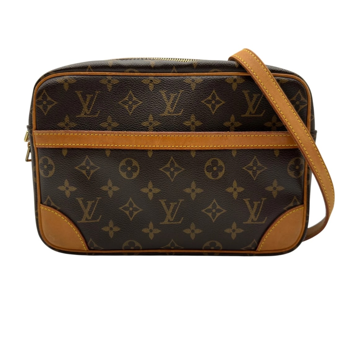LOUIS VUITTON TROCADERO SHOULDER BAG: LOUIS VUITTON Trocadero Shoulder Bag Brand: LOUIS VUITTON Type/Style: Shoulder Bag Material: monogram/leather Color: Brown Size: W10.2 x H6.7x D2.4inch Accessories: None Accessories Notice