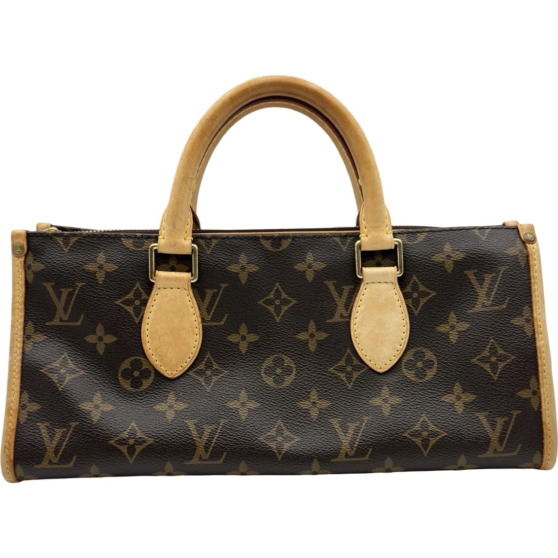 LOUIS VUITTON POPAN COOL HANDBAG: LOUIS VUITTON Popan cool Handbag Brand: LOUIS VUITTON Type/Style: Handbag Material: Monogram canvas Color: Brown Size: W11.8 x H5.5x D4.7inch Accessories: None Accessories Notice: When pur