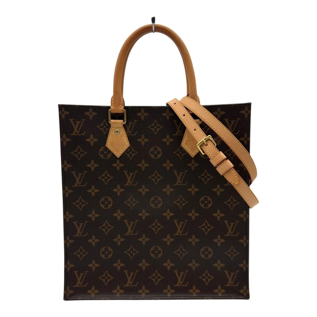 LOUIS VUITTON SAC PLATPM SHOULDER BAG: LOUIS VUITTON Sac PlatPM Shoulder Bag Brand: LOUIS VUITTON Type/Style: Shoulder Bag Material: monogram/leather Color: Brown Size: W11.0 x H11.6x D3.5inch Shoulder:37.4inch Accessories: None