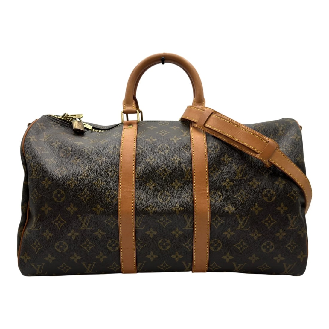 LOUIS VUITTON KIEPOL BANDRIELE BOSTON BAG: LOUIS VUITTON Kiepol Bandriele Boston bag Brand: LOUIS VUITTON Type/Style: Boston bag Material: monogram/leather Color: Brown Size: W17.7 x H10.2x D7.9inch Shoulder:35.4inch Accessories: None