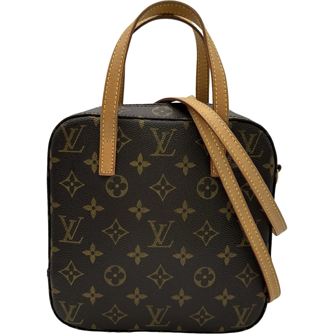 LOUIS VUITTON SPONTINI SHOULDER BAG: LOUIS VUITTON Spontini Shoulder Bag Brand: LOUIS VUITTON Type/Style: Shoulder Bag Material: Monogram canvas Color: Brown Size: W7.9 x H8.1x D3.0inch Shoulder:44.9inch Accessories: None Acc