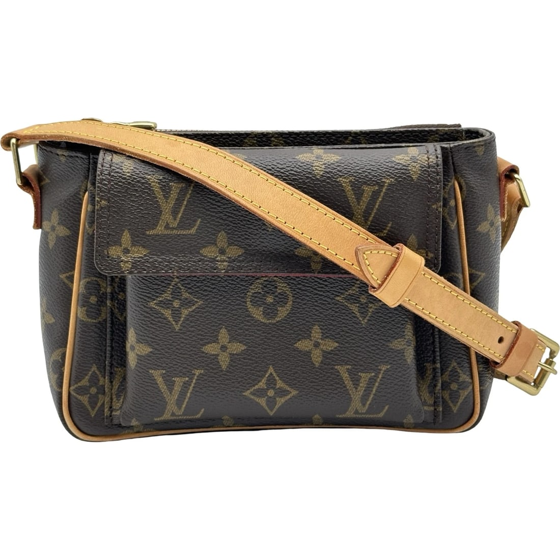 LOUIS VUITTON VIVASITE PM SHOULDER BAG: LOUIS VUITTON Vivasite PM Shoulder Bag Brand: LOUIS VUITTON Type/Style: Shoulder Bag Material: Monogram Color: Brown Size: W7.1 x H5.1x D3.5inch Shoulder:42.5inch Accessories: None Accesso