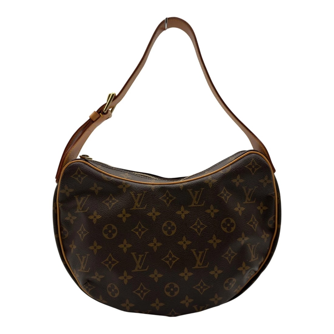 LOUIS VUITTON CROISSANT MM SHOULDER BAG: LOUIS VUITTON Croissant MM Shoulder Bag Brand: LOUIS VUITTON Type/Style: Shoulder Bag Material: monogram/leather Color: Brown Size: W11.8 x H7.5x D1.2inch Shoulder:17.3inch Accessories: None <