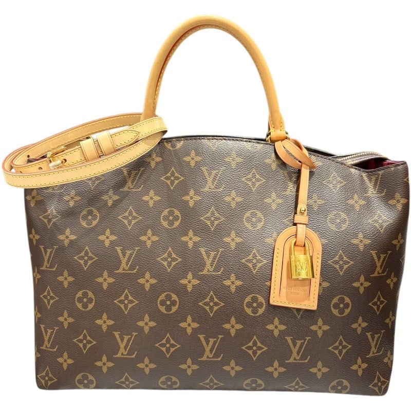 LOUIS VUITTON GRAND PALAIS MM HANDBAG: LOUIS VUITTON Grand Palais MM Handbag Brand: LOUIS VUITTON Type/Style: Handbag Material: Monogram canvas Color: Brown Size: W13.4 x H8.7x D6.1inch Shoulder:27.0inch Accessories: None Acces