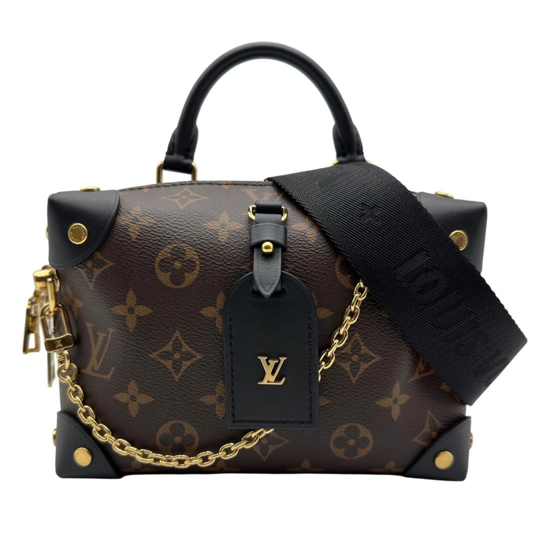 LOUIS VUITTON PETIT MARU SUPLE SHOULDER BAG: LOUIS VUITTON Petit Maru Suple Shoulder Bag Brand: LOUIS VUITTON Type/Style: Shoulder Bag Material: monogram/leather Color: black Size: W7.5 x H5.1x D2.8inch Shoulder:29.5inch Accessories: None