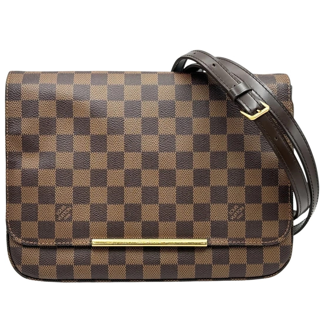 LOUIS VUITTON HOXTON GM SHOULDER BAG: LOUIS VUITTON Hoxton GM Shoulder Bag Brand: LOUIS VUITTON Type/Style: Shoulder Bag Material: Damier canvas Color: Brown Size: W11.0 x H8.5x D1.6inch Shoulder:42.5inch Accessories: None Acc