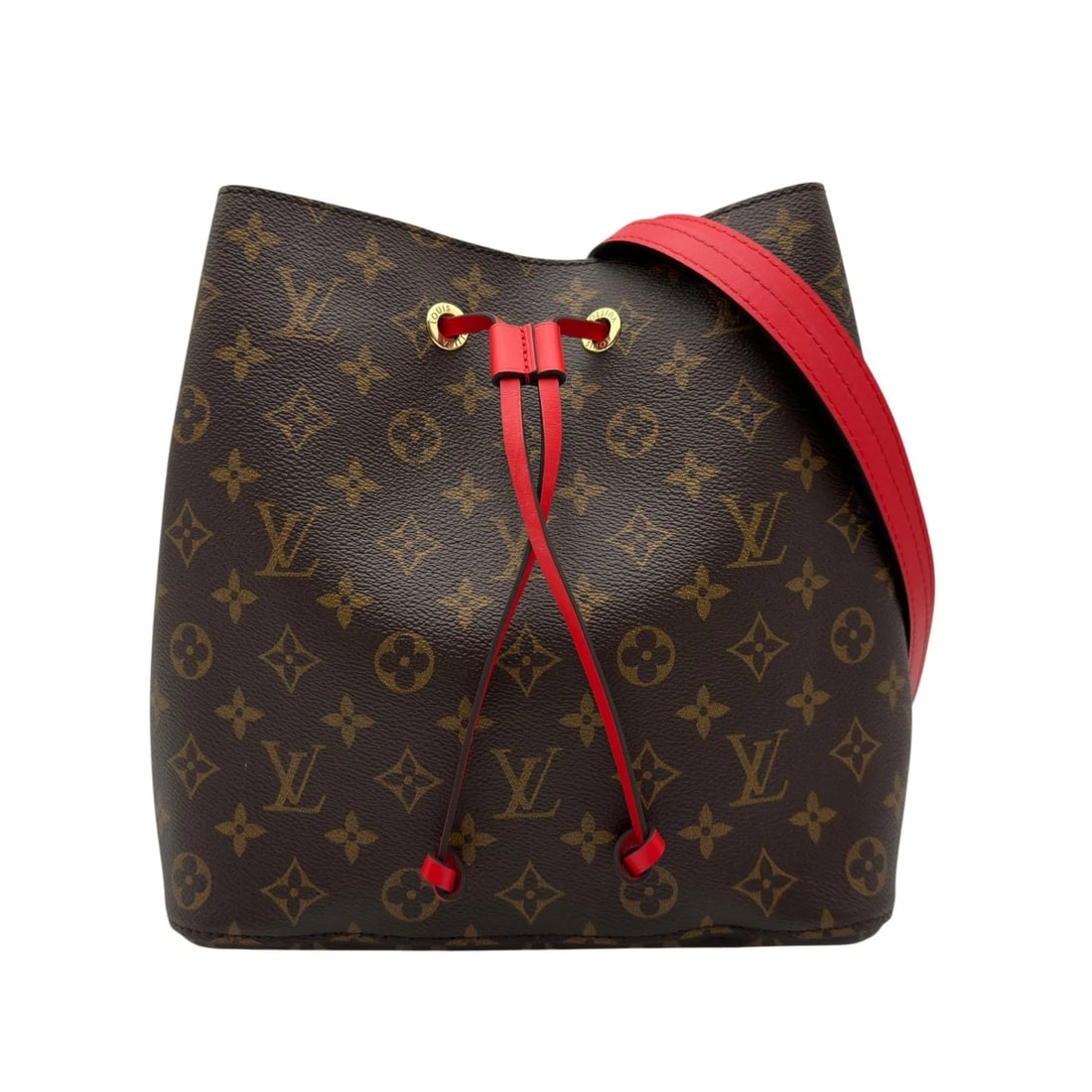LOUIS VUITTON NEONOE SHOULDER BAG: LOUIS VUITTON Neonoe Shoulder Bag Brand: LOUIS VUITTON Type/Style: Shoulder Bag Material: monogram/leather Color: Brown Size: W10.2 x H9.8x D6.7inch Shoulder:26.8inch Accessories: None Acc