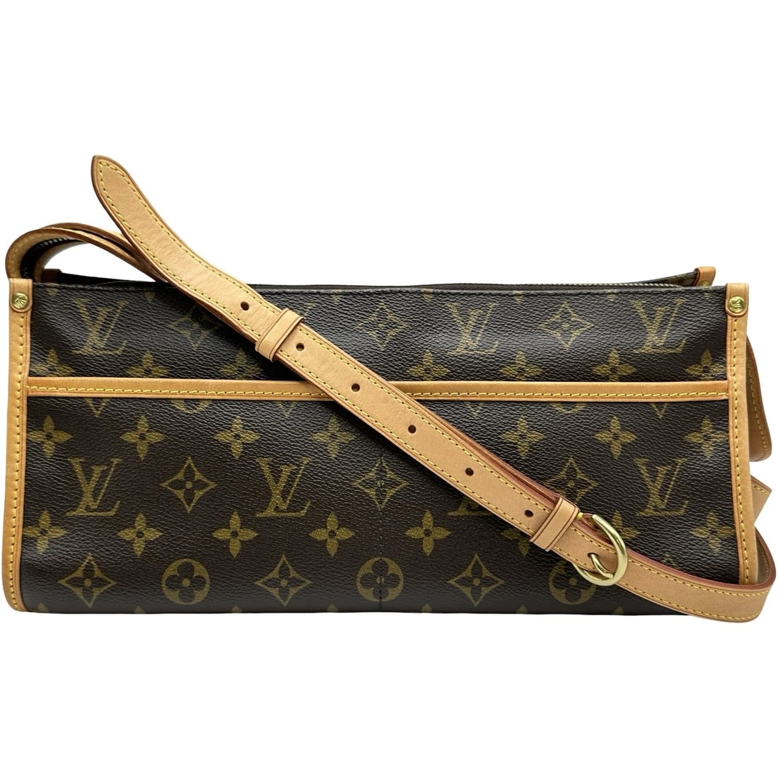 LOUIS VUITTON POPANCOURT RON SHOULDER BAG: LOUIS VUITTON Popancourt Ron Shoulder Bag Brand: LOUIS VUITTON Type/Style: Shoulder Bag Material: Monogram canvas Color: Brown Size: W11.8 x H5.7x D4.3inch Shoulder:38.6inch Accessories: None