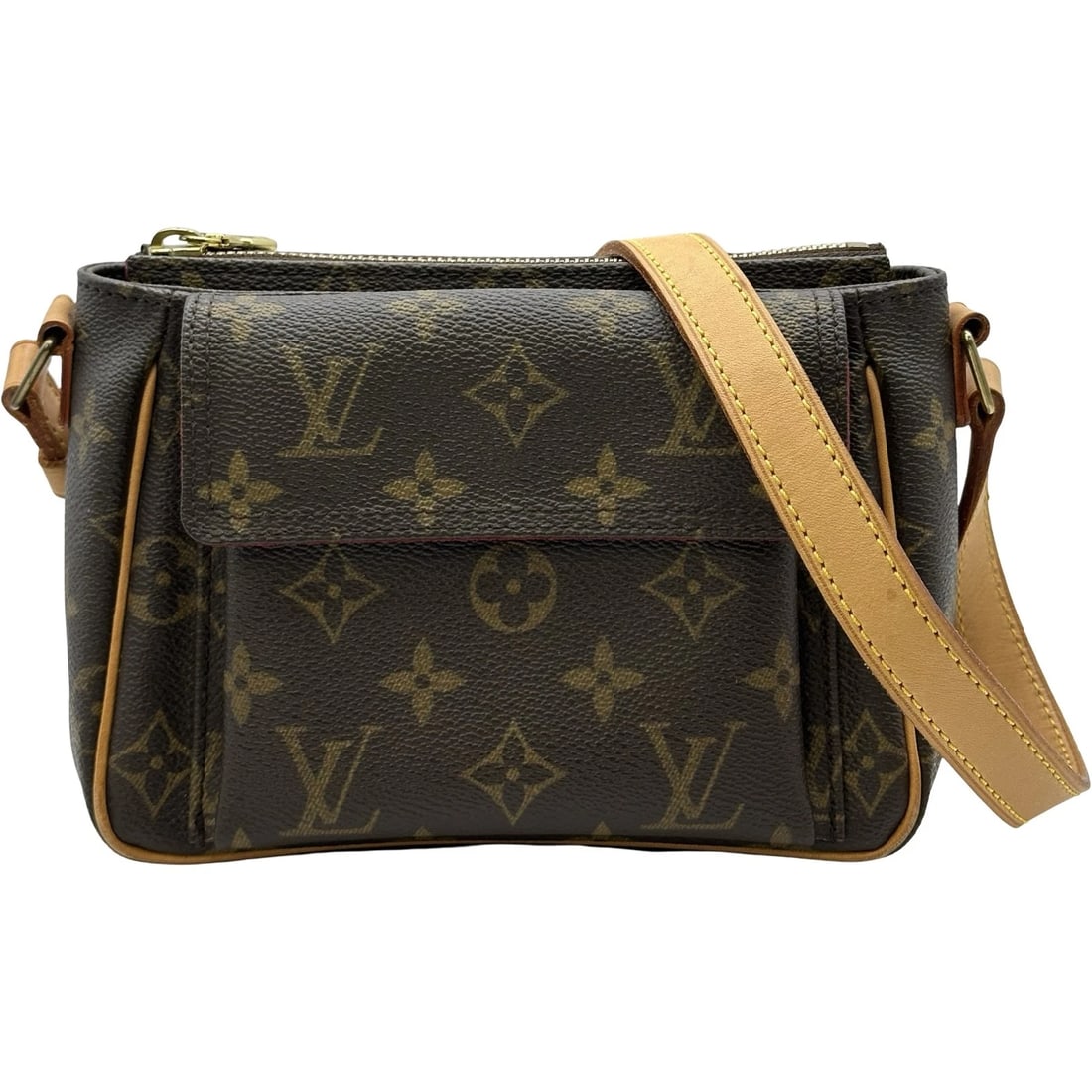 LOUIS VUITTON VIVASITE PM SHOULDER BAG: LOUIS VUITTON Vivasite PM Shoulder Bag Brand: LOUIS VUITTON Type/Style: Shoulder Bag Material: Monogram canvas Color: Brown Size: W6.9 x H5.1x D3.3inch Shoulder:41.9inch Accessories: None
