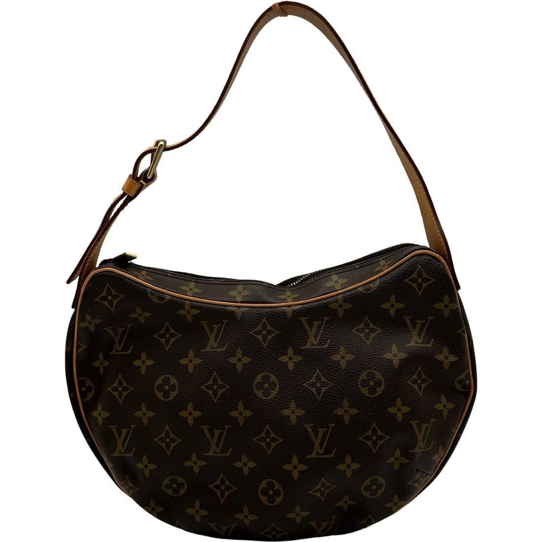 LOUIS VUITTON CROISSANT MM SHOULDER BAG: LOUIS VUITTON Croissant MM Shoulder Bag Brand: LOUIS VUITTON Type/Style: Shoulder Bag Material: Monogram canvas Color: Brown Size: W12.4 x H8.5x D1.0inch Shoulder:20.5inch Accessories: None