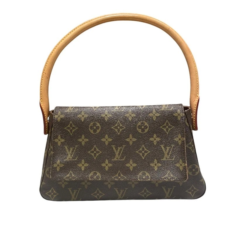 LOUIS VUITTON MINI LOOPING SHOULDER BAG: LOUIS VUITTON Mini looping Shoulder Bag Brand: LOUIS VUITTON Type/Style: Shoulder Bag Material: Monogram canvas Color: Brown Size: W10.6 x H7.1x D3.5inch Accessories: None Accessories Noti