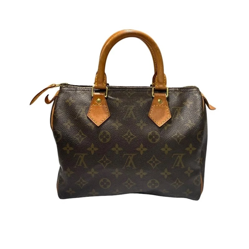 LOUIS VUITTON SPEEDY HANDBAG: LOUIS VUITTON Speedy Handbag Brand: LOUIS VUITTON Type/Style: Handbag Material: Monogram canvas Color: Brown Size: W10.2 x H7.5x D5.5inch Accessories: None Accessories Notice: When purchas