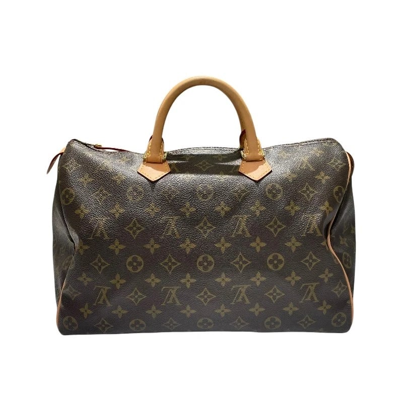 LOUIS VUITTON SPEEDY HANDBAG: LOUIS VUITTON Speedy Handbag Brand: LOUIS VUITTON Type/Style: Handbag Material: Monogram canvas Color: Brown Size: W13.8 x H8.7x D7.3inch Accessories: None Accessories Notice: When purchas