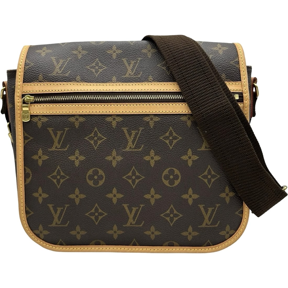 LOUIS VUITTON MESSENGER BOSPHORE PM MESSENGER BAG: LOUIS VUITTON Messenger Bosphore PM Messenger bag Brand: LOUIS VUITTON Type/Style: Messenger bag Material: Monogram canvas Color: Brown Size: W9.8 x H9.4x D2.8inch Shoulder:35.6inch Accessories: N