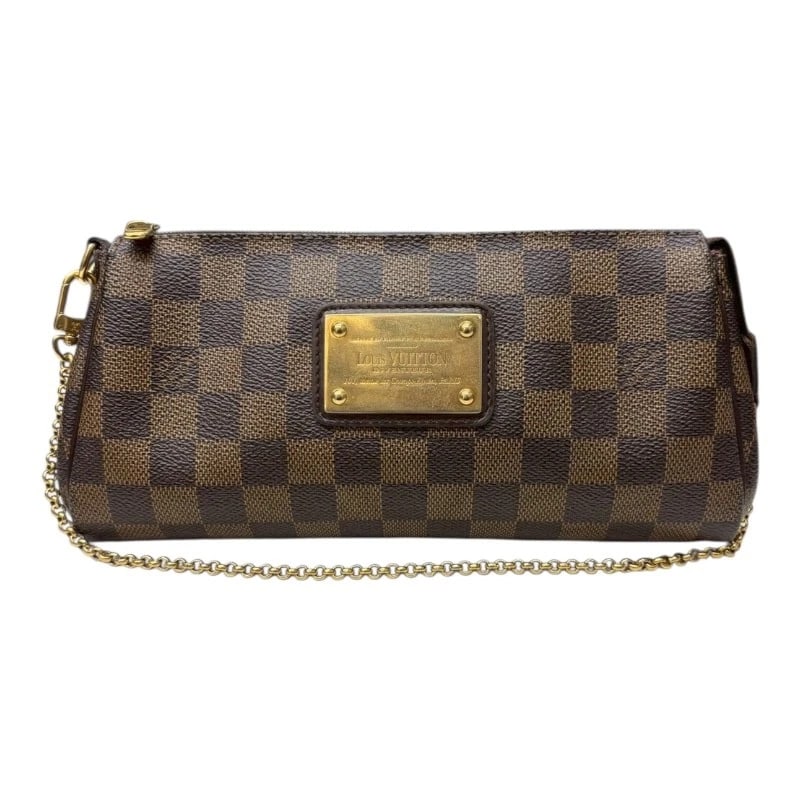 LOUIS VUITTON EVA SHOULDER BAG: LOUIS VUITTON Eva Shoulder Bag Brand: LOUIS VUITTON Type/Style: Shoulder Bag Material: Damier Color: None Size: W9.6 x H5.1x D1.6inch Shoulder:15.7inch Accessories: None Accessories Notice