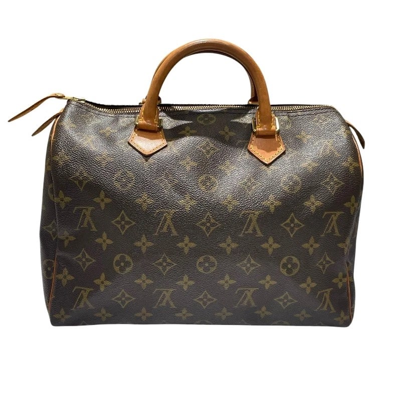 LOUIS VUITTON SPEEDY HANDBAG: LOUIS VUITTON Speedy Handbag Brand: LOUIS VUITTON Type/Style: Handbag Material: Monogram canvas Color: Brown Size: W11.8 x H8.3x D6.7inch Accessories: None Accessories Notice: When purchasing
