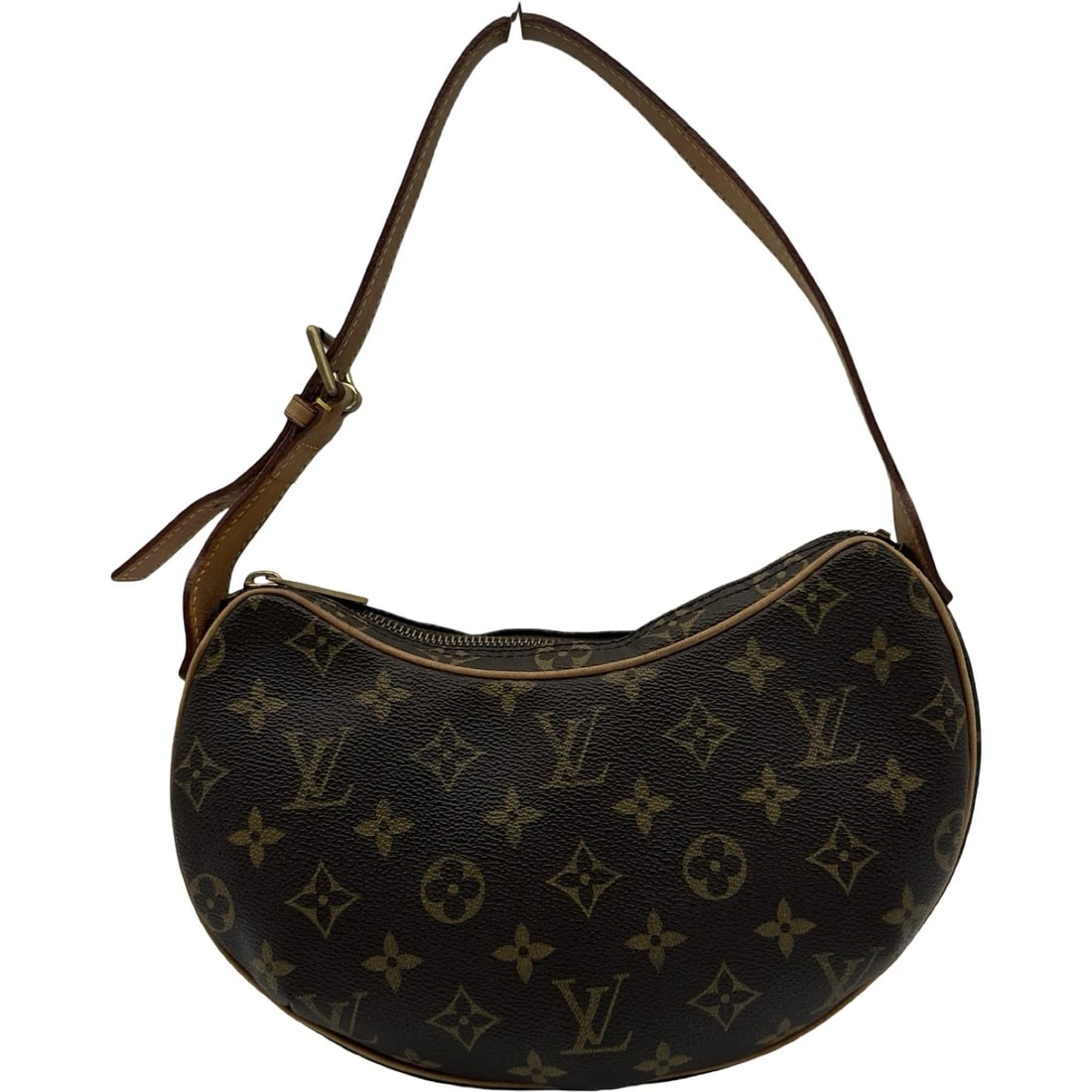 LOUIS VUITTON POCHETTE CROISSANT SHOULDER BAG: LOUIS VUITTON Pochette Croissant Shoulder Bag Brand: LOUIS VUITTON Type/Style: Shoulder Bag Material: Monogram Color: Brown Size: W10.4 x H6.3x D1.0inch Shoulder:18.9inch Accessories: None