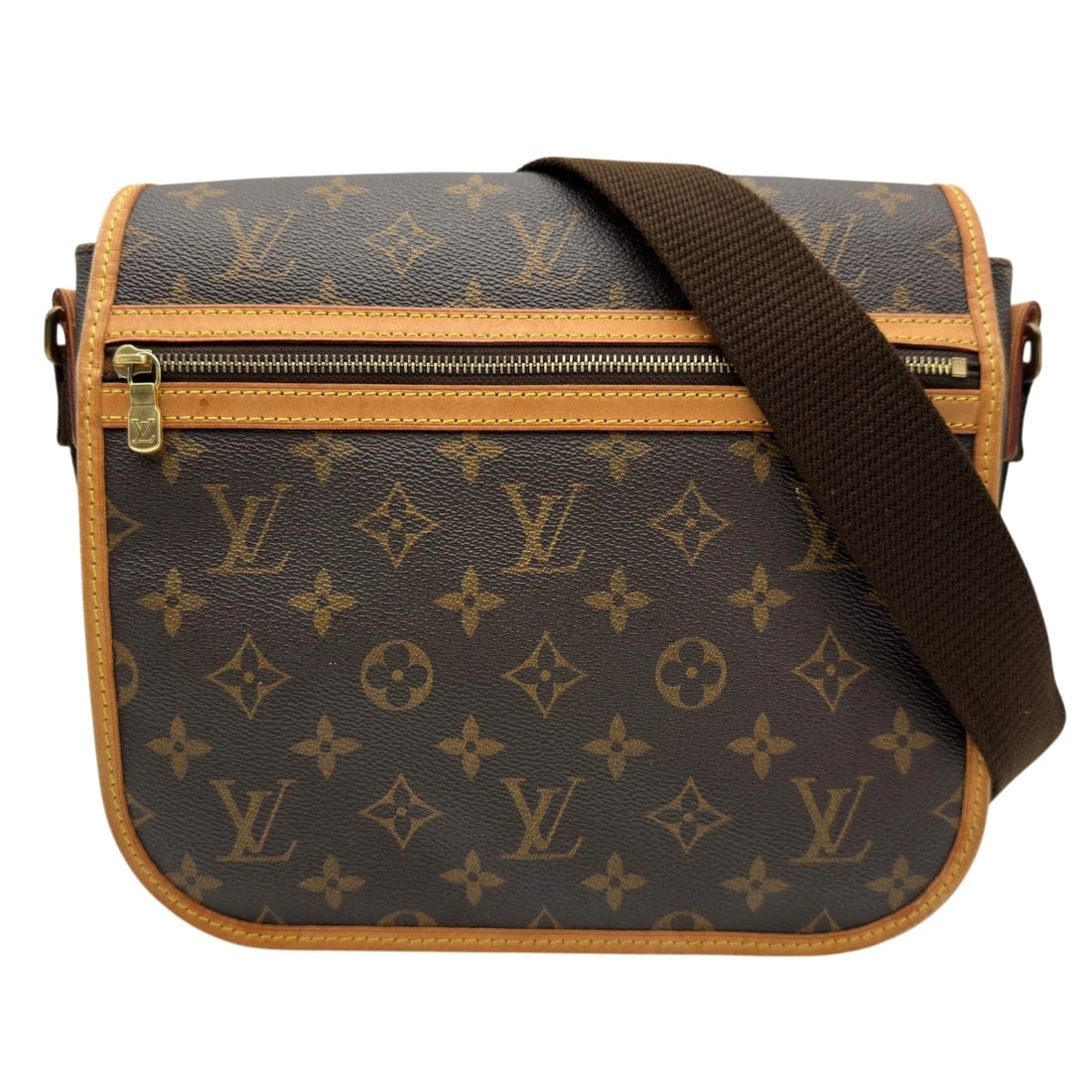 LOUIS VUITTON MESSENGER BOSPHOREPM BAG: LOUIS VUITTON Messenger BosphorePM bag Brand: LOUIS VUITTON Type/Style: Messenger bag Material: monogram/leather Color: Brown Size: W9.1 x H8.3x D3.1inch Shoulder:33.1inch Accessories: None