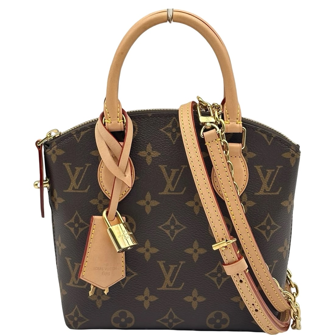 LOUIS VUITTON LOCKIT BB SHOULDER BAG: LOUIS VUITTON Lockit BB Shoulder Bag Brand: LOUIS VUITTON Type/Style: Shoulder Bag Material: Monogram canvas Color: Brown Size: W8.3 x H7.3x D2.8inch Shoulder:39.6inch Accessories: None Ac