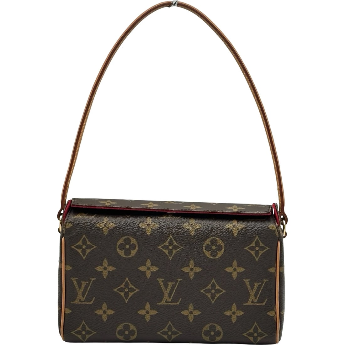 LOUIS VUITTON RECITAL SHOULDER BAG: LOUIS VUITTON Recital Shoulder Bag Brand: LOUIS VUITTON Type/Style: Shoulder Bag Material: Monogram canvas Color: Brown Size: W7.9 x H4.9x D2.4inch Accessories: None Accessories Notice: Wh