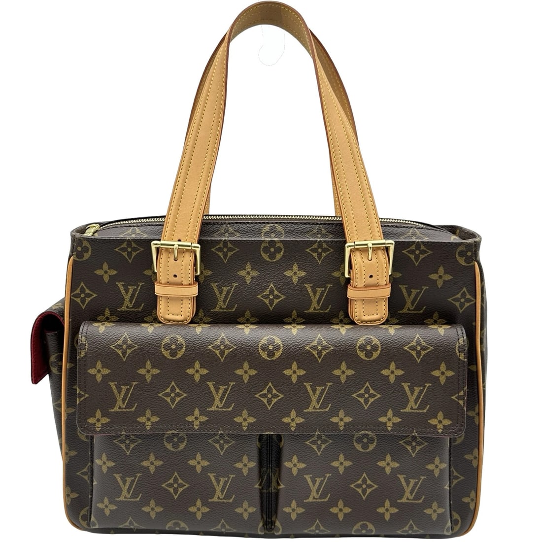 LOUIS VUITTON MULTIPLICITE HANDBAG: LOUIS VUITTON Multiplicite Handbag Brand: LOUIS VUITTON Type/Style: Handbag Material: Monogram canvas Color: Brown Size: W14.2 x H11.4x D4.3inch Accessories: None Accessories Notice: When